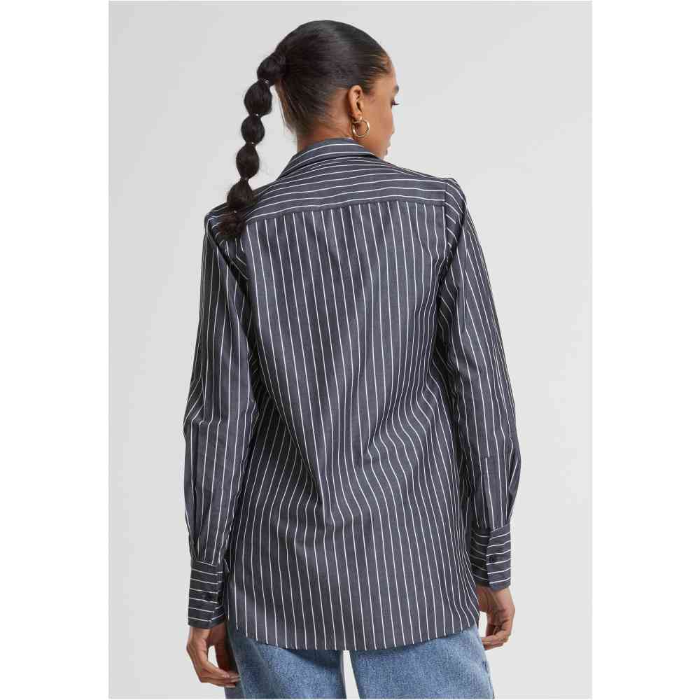 Urban Classics - Striped Bluse - Schwarz/Weiß